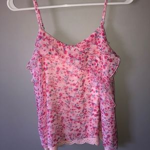 Abercrombie Kids Floral Lace Tank Top